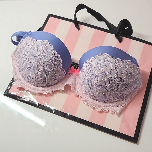 Victoria's Secret Dream Angels Lined Demi Bra 34B & Matching Hipkini Panties - Picture 4 of 6